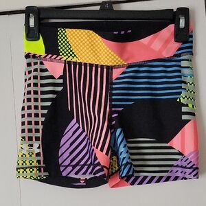 Under Armour Black and Pink Athletic Shorts with Stretchy Performance Fabric